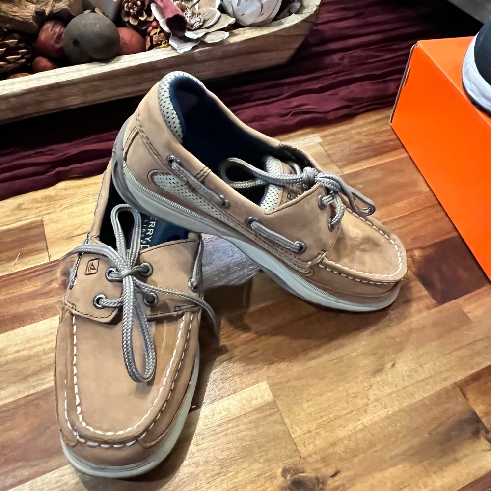 Sperry Boys Tan Boat Shoes